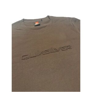 Quicksilver Embossed Logo Brown Size XL Puff Print